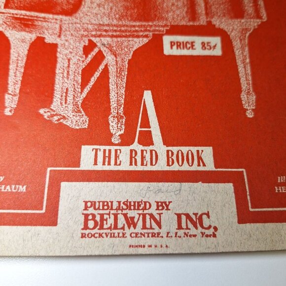Piano Course Red Book A Schaum Music Vintage Education Teach 1945 Frank Learning - Picture 2 of 12
